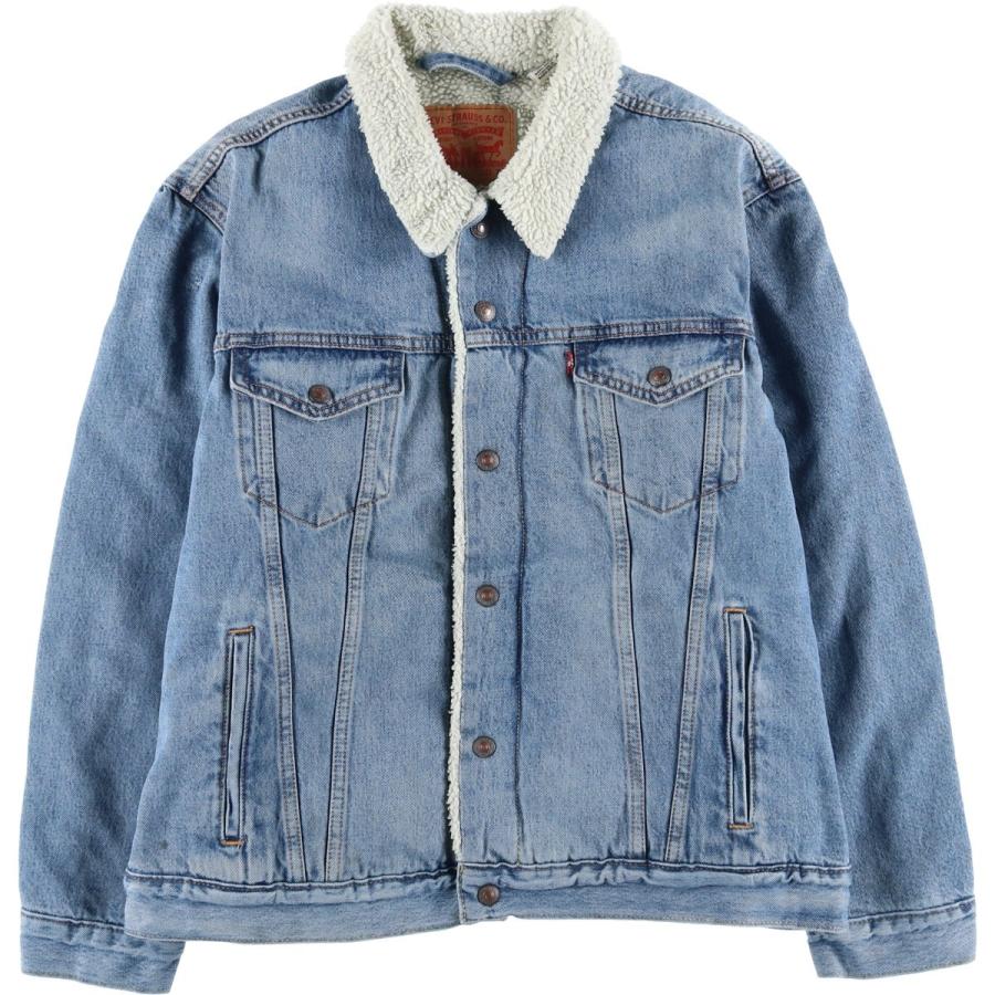 Levi's（リーバイス） 古着 中綿入り デニムボアジャケット メンズXL