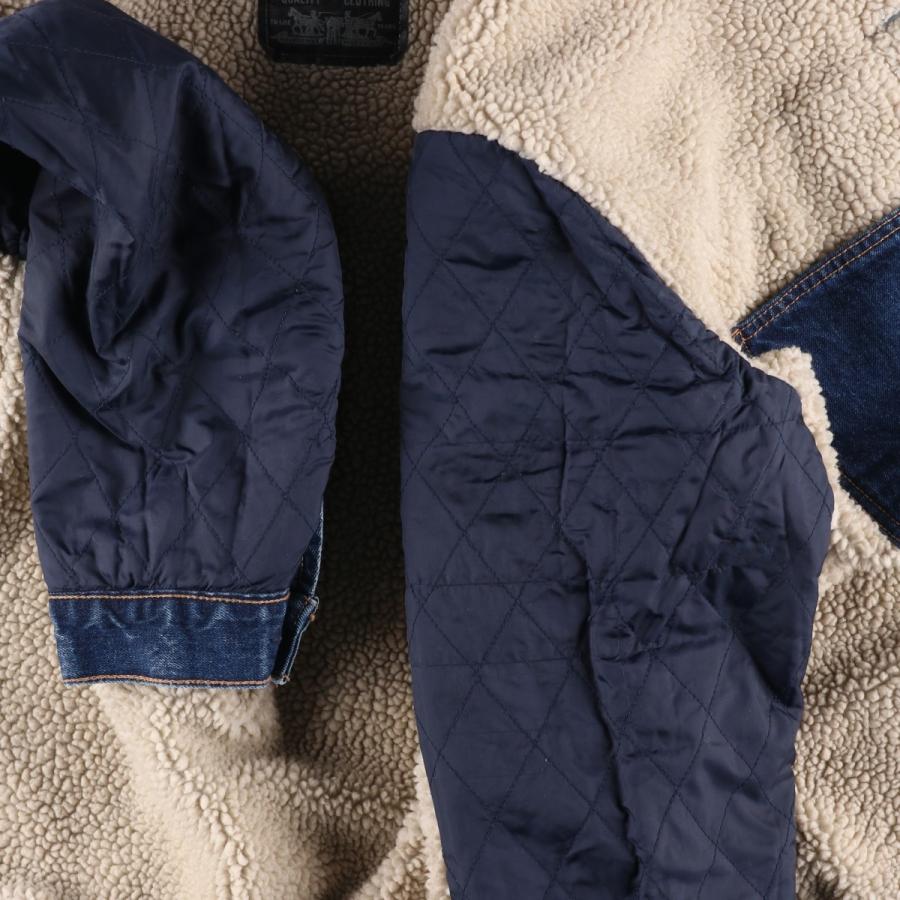 古着 リーバイス Levi's 中綿入り デニムボアジャケット メンズXL相当/eaa459309 Levi's（リーバイス） 古着 中綿入り デニムボアジャケット メンズXL