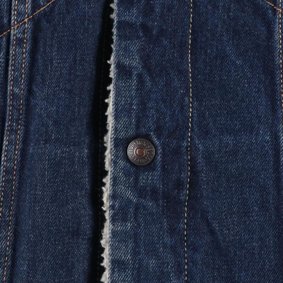 Levi's（リーバイス） 古着 中綿入り デニムボアジャケット メンズL