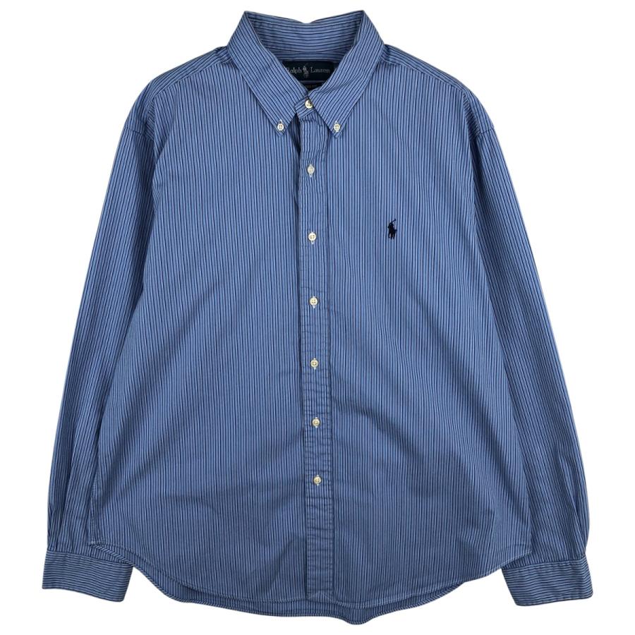 【POTATOHEAD】Ralph Lauren ストライプボタンダウンM 古着 ラルフローレン Ralph Lauren CLASSIC FIT 長袖 ボタンダウン