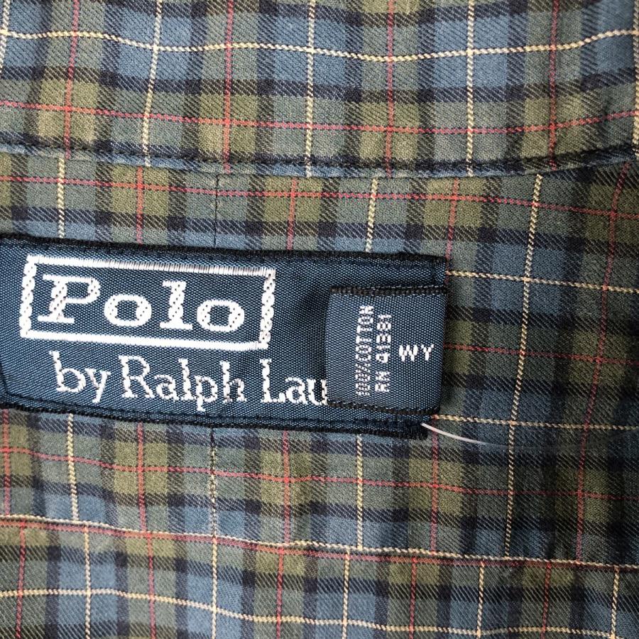 古着 ラルフローレン Ralph Lauren POLO by 長袖 チェックシャツ