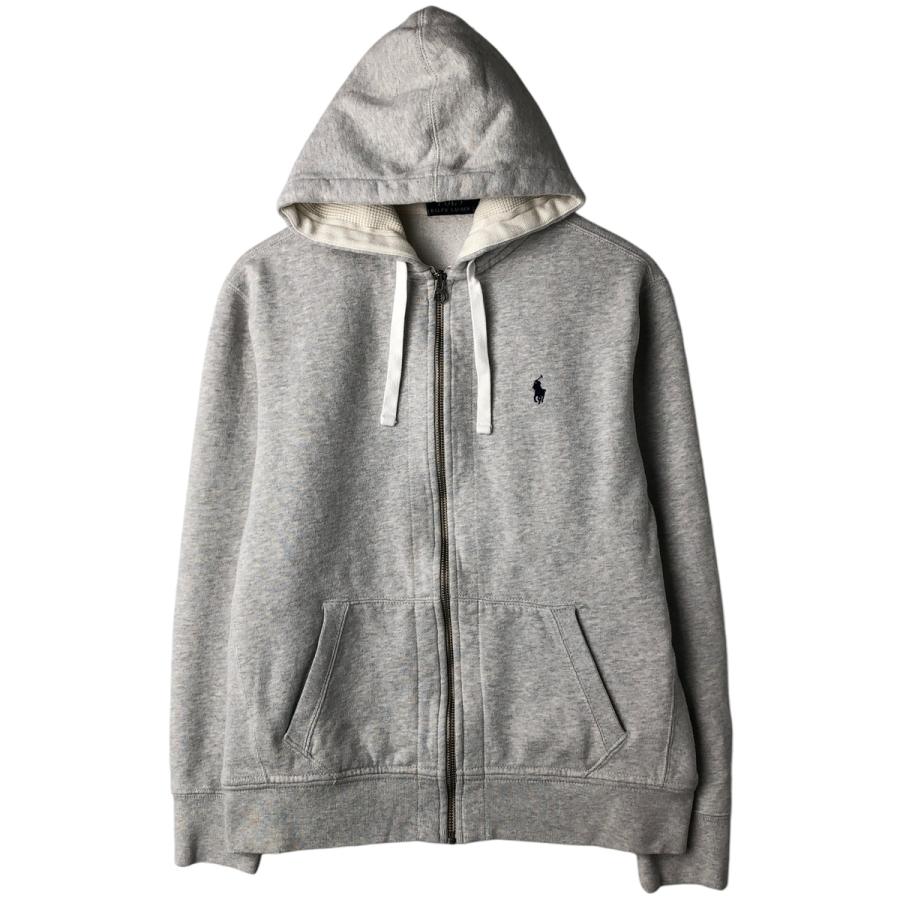Polo by Ralph Lauren グレー フルジップパーカー XL 古着 ラルフローレン Ralph Lauren POLO RALPH LAUREN スウェット