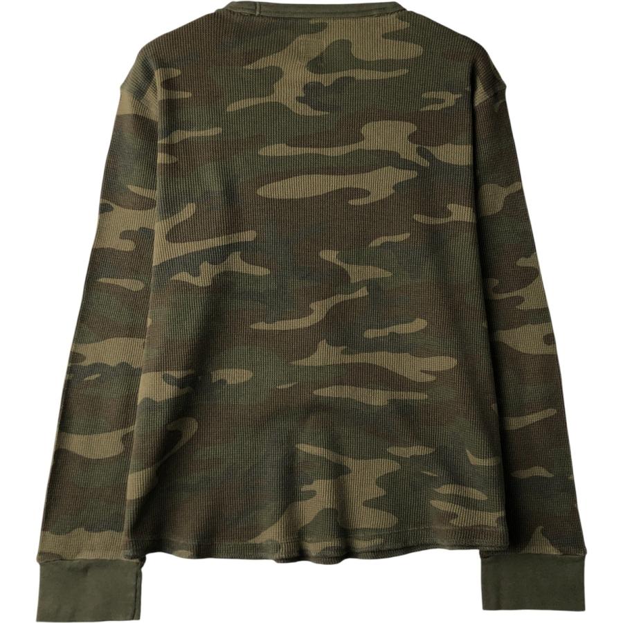 迷彩サーマル old GAP GAP（ギャップ） 古着 00年代 迷彩柄 サーマルロングTシャツ メンズM