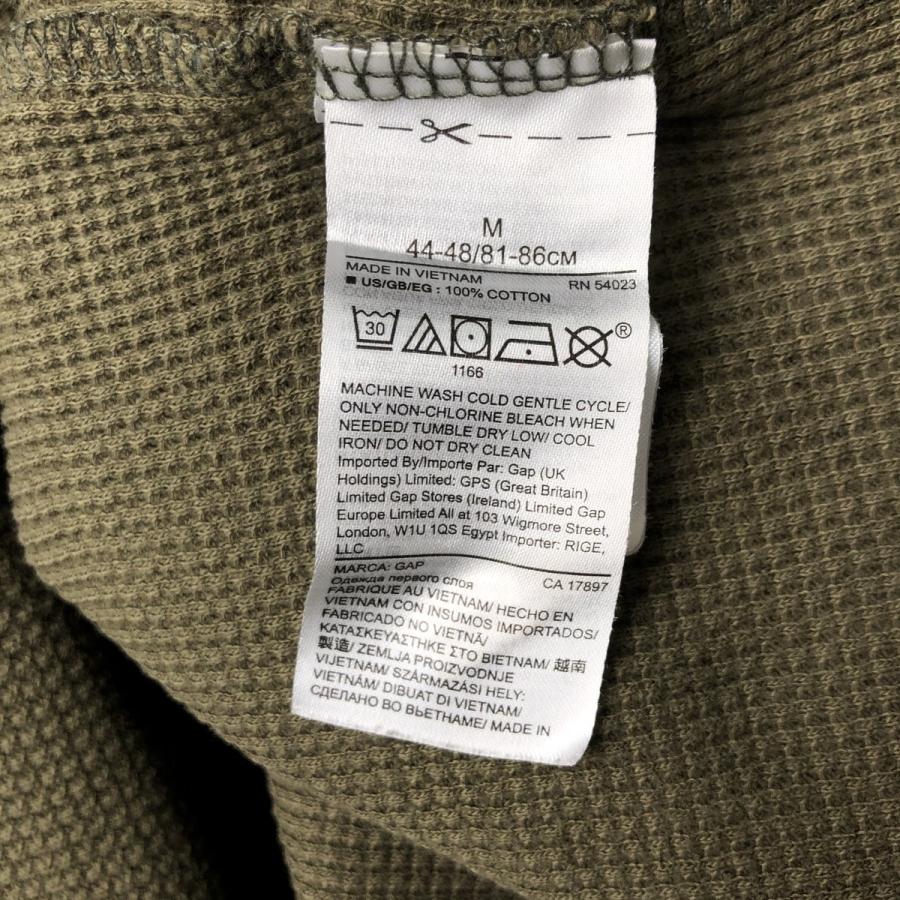 GAP（ギャップ） 古着 00年代 迷彩柄 サーマルロングTシャツ メンズM