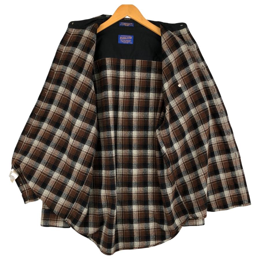 PENDLETON（ペンドルトン） 古着 チェック柄 ウールシャツ メンズM相当