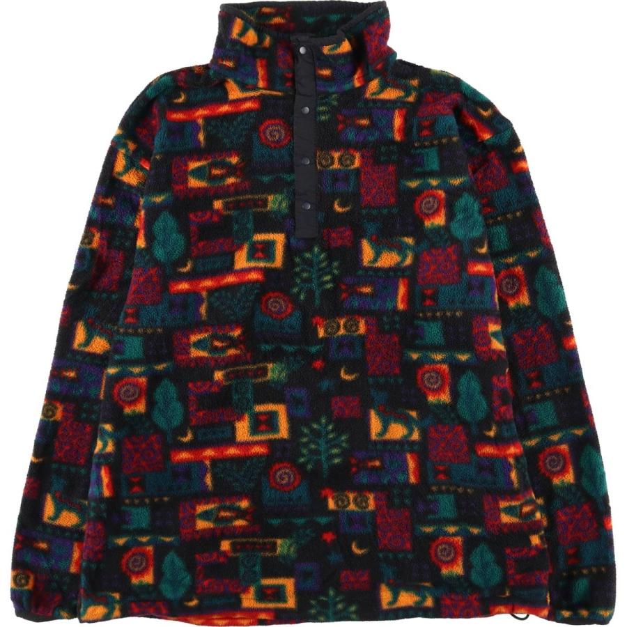 L.L.Bean（エルエルビーン） 古着 90年代 総柄 ハーフスナップ