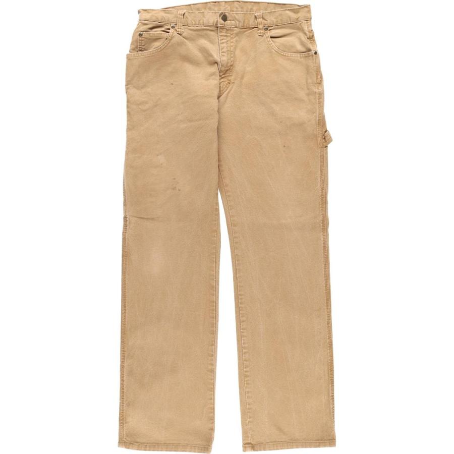 Dickies ペイント エイジング バイカー ストリート 古着 ディッキーズ Dickies（ディッキーズ） 古着 ダックペインターパンツ メンズw34相当