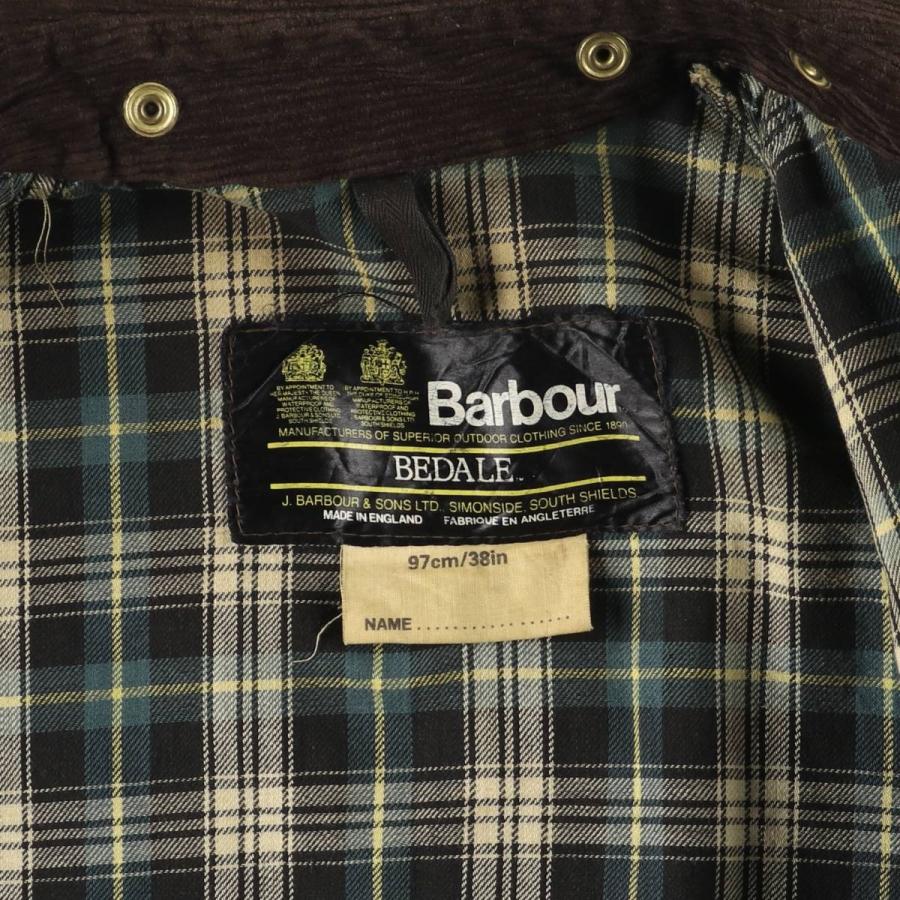 古着 80年代 バブアー Barbour BEDALE ビデイル 2ワラント ワックス