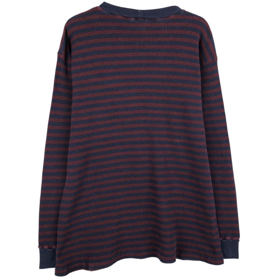 古着 ラルフローレン Ralph Lauren POLO RALPH LAUREN ボーダー柄 サーマルロンT ワッフル レディースL相当/eaa599339 jamtrading1_eaa459936