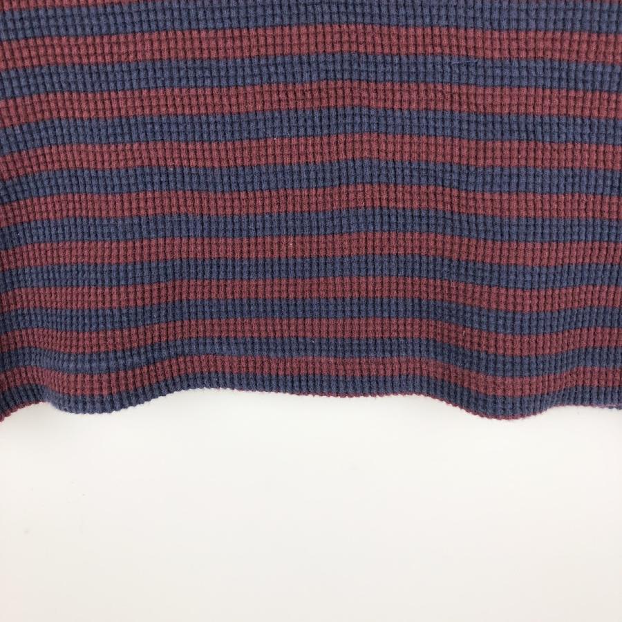 古着 ラルフローレン Ralph Lauren POLO RALPH LAUREN ボーダー柄 サーマルロンT ワッフル レディースL相当/eaa599339 古着 ラルフローレン Ralph Lauren POLO RALPH LAUREN ボーダー柄