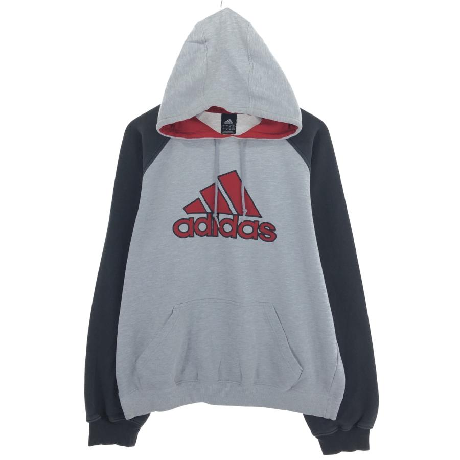 adidas 古着 アディダス スウェットプルオーバーパーカー メンズXL相当 