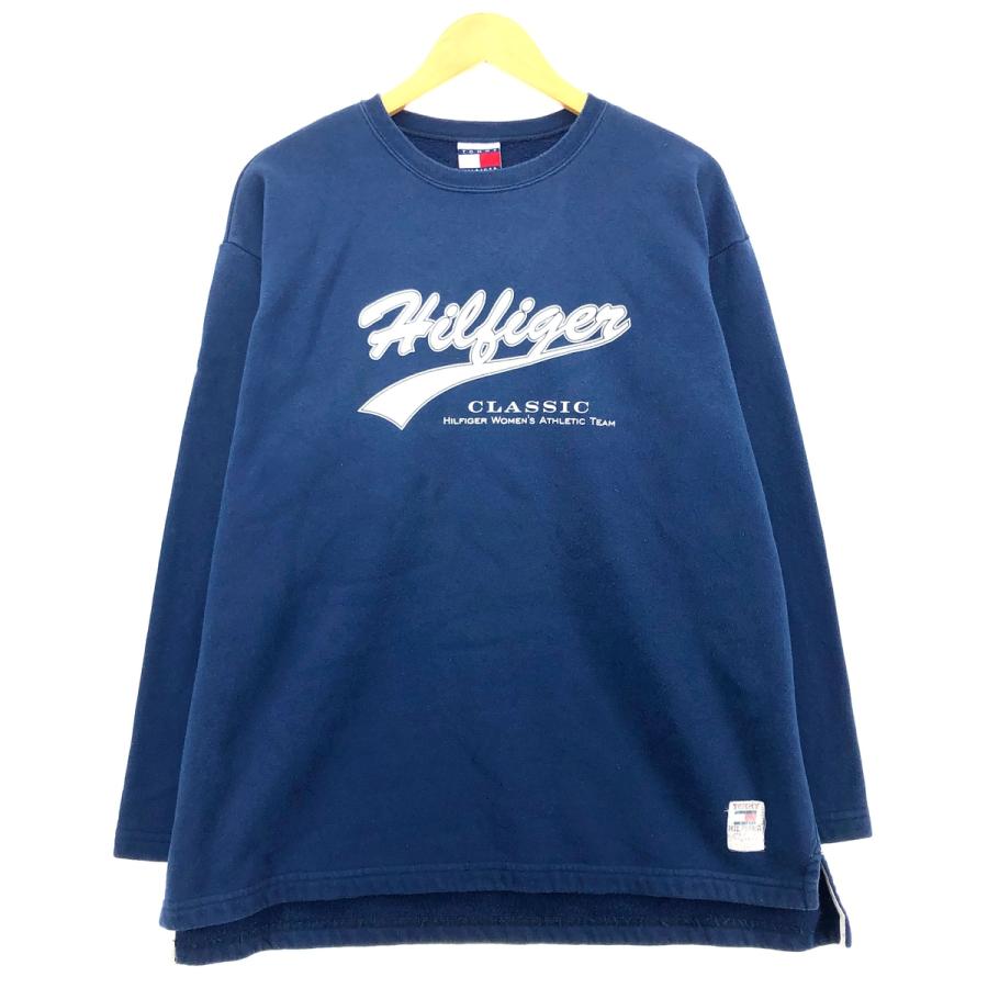 TOMMY HILFIGER 古着 90年代 トミーヒルフィガー ロゴスウェットシャツ  
