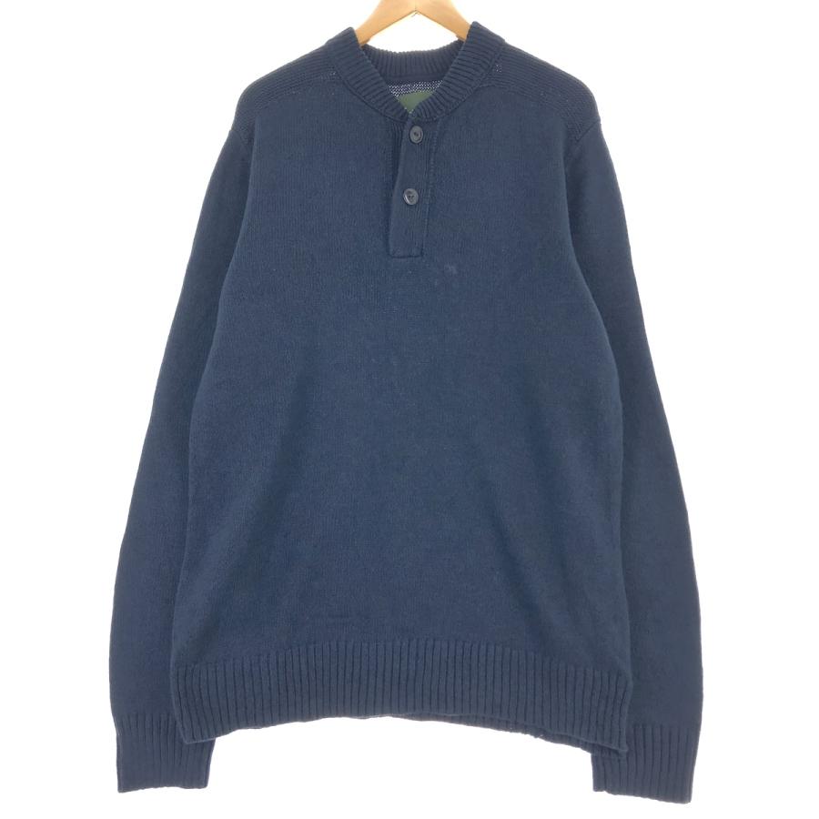 Eddie Bauer（エディーバウアー） 古着 コットンニットハーフボタン