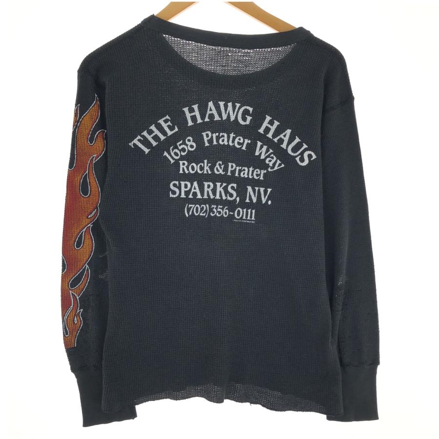 希少 90s harley-davidson ファイヤーパターン ロンT 90s ハーレーダビッドソン ヴィンテージ ロンT 長袖Tシャツ
