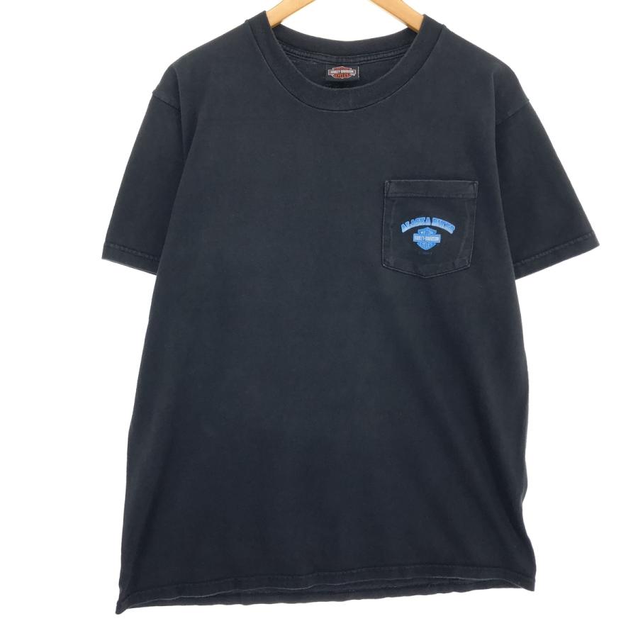 f*j様 Harley-Davidson ドラゴン00s Tシャツ 古着 00s HARLEY DAVIDSON バイク シルエット Tシャツ L 古着