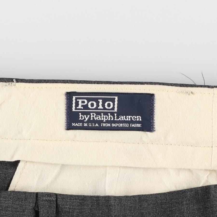 Polo By Ralph Lauren ツータック ウールパンツ ovy 古着 90年代 ラルフローレン POLO by Ralph Lauren ツータック ウール