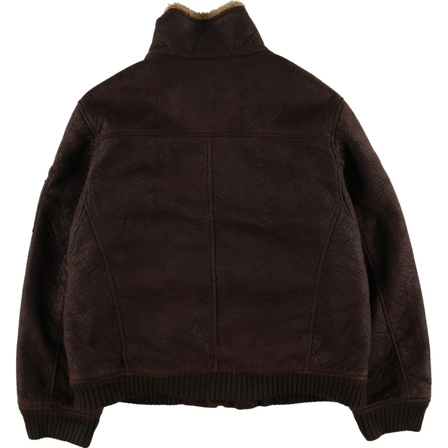 ✳ Columbia コロンビアフェイクムートン ジャケット ブラウン（X L） Columbia（コロンビア） 古着 フェイクムートンジャケット メンズXL