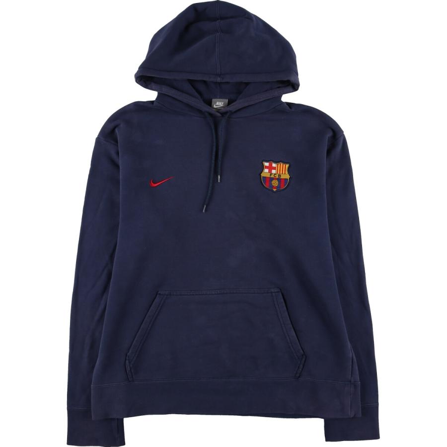 NIKE 古着 ナイキ FCB FCバルセロナ スウェットプルオーバーパーカー 