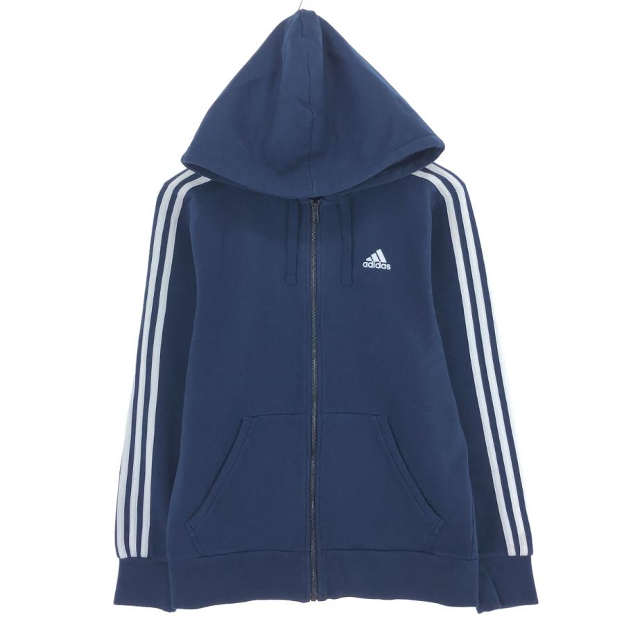adidas 古着 アディダス スウェットフルジップパーカー メンズM
