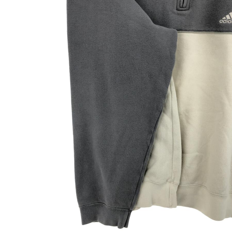adidas 古着 90~00年代 アディダス ツートンカラー ハーフジップ