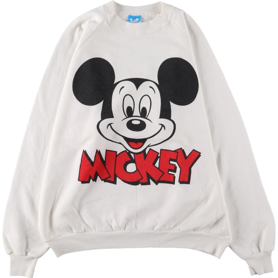 古着 80年代 Disney ミッキーマウス プリント キャラクタースウェット 