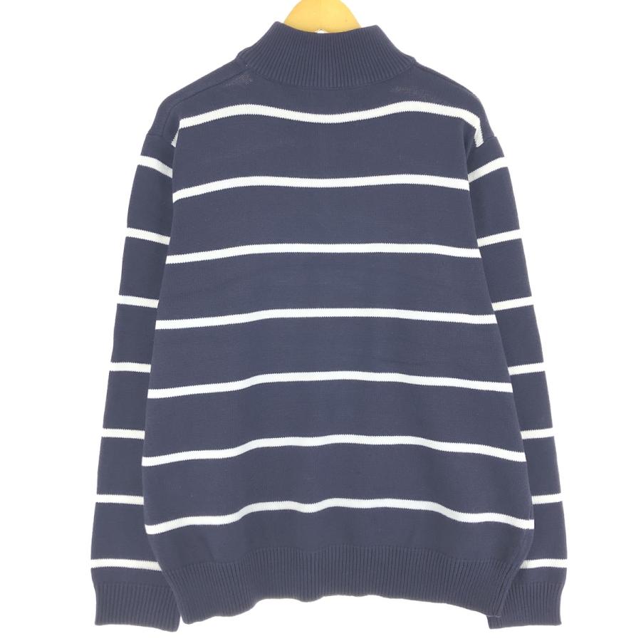 ラルフローレン ボーダーニット 90s Polo Ralph Lauren Border Cotton Knit トリコロール XL ポロ