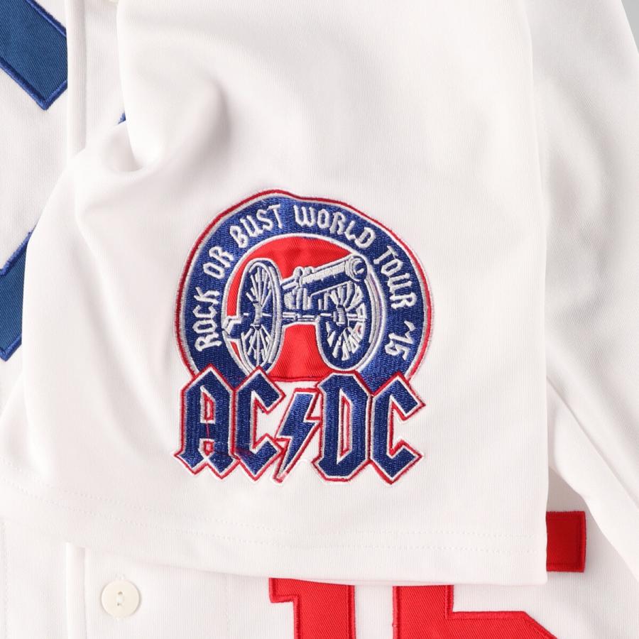 古着 AUTHENTIC ROCKWARE AC/DC エーシーディーシー ゲームシャツ ベースボールシャツ メンズXXL相当 ...