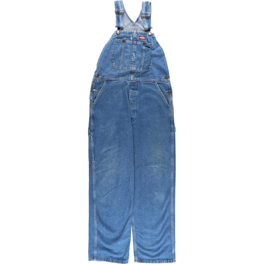 【90年代】ディッキーズ オーバーオール Dickies 古着 90年代 ディッキーズ デニムオーバーオール メンズ
