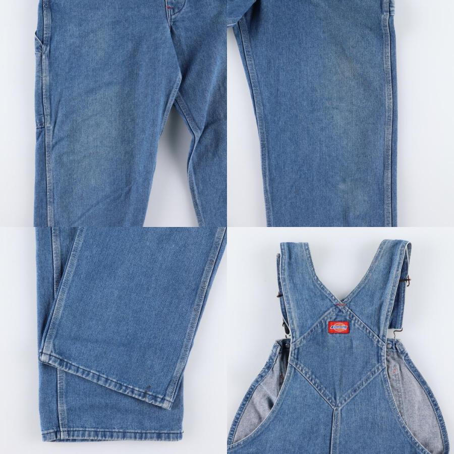 【90年代】ディッキーズ オーバーオール Dickies 古着 90年代 ディッキーズ デニムオーバーオール メンズ