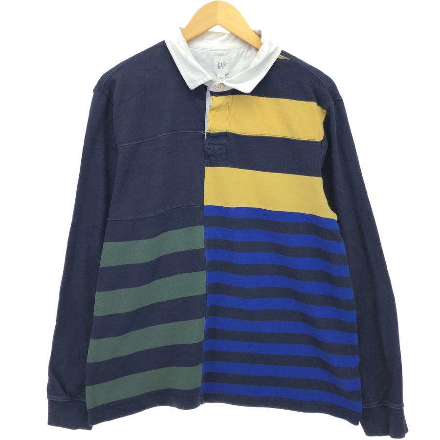 GAP（ギャップ） 古着 ボーダー柄 クレイジーパターン 長袖 ラガー