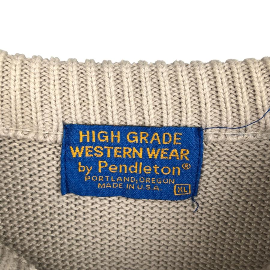 古着 80年代 ペンドルトン PENDLETON HIGH GRADE WESTERN WEAR ネイティブ柄 コットンニットセーター USA製 メンズXL相当 ヴィンテージ/eaa472458 PENDLETON（ペンドルトン） 古着 80年代 HIGH GRADE WESTERN WEAR