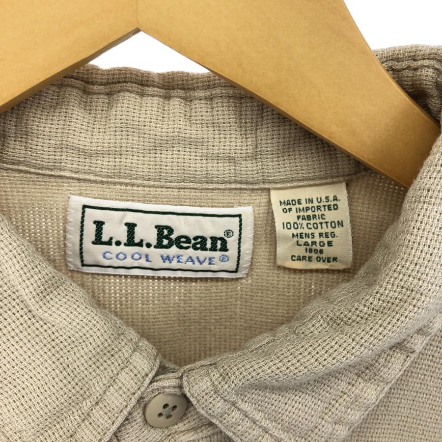 L.L.Bean 古着 80年代 エルエルビーン COOL WEAVE 半袖 コットン L.L.Bean 古着 80年代 エルエルビーン COOL WEAVE 半袖 コットン
