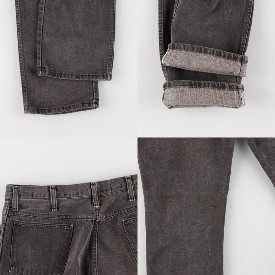 古着 90年代 ラスラー RUSTLER ブラックデニム ストレートデニムパンツ