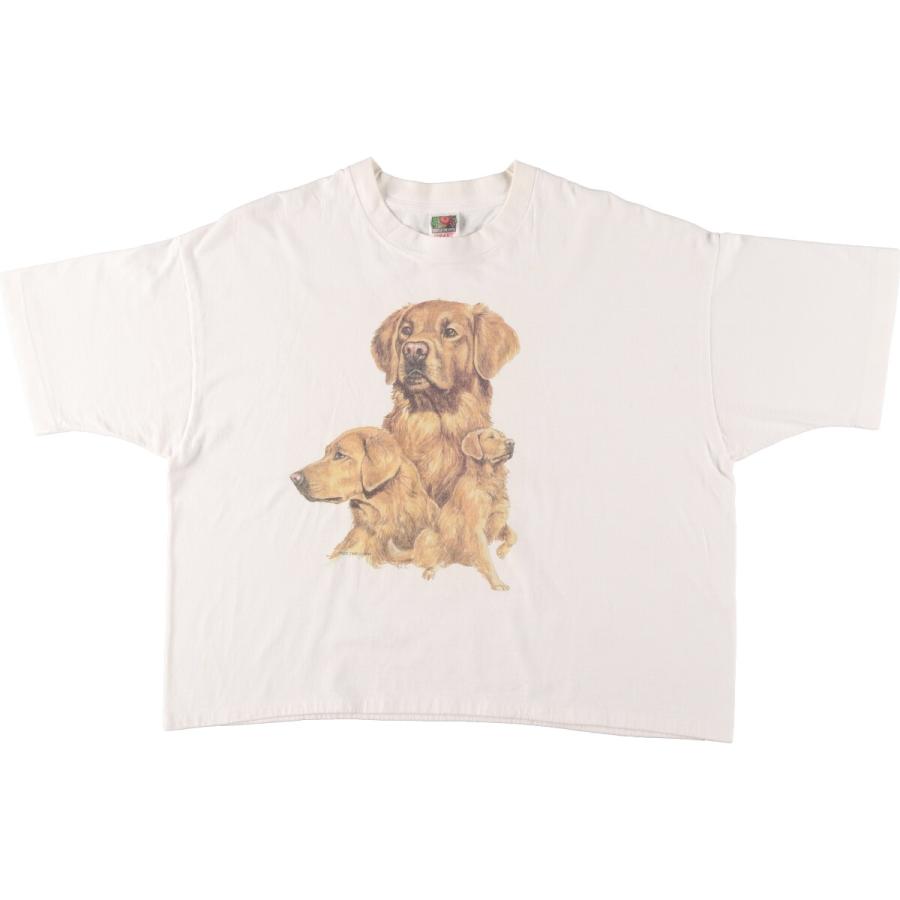 FRUIT OF THE LOOM 古着 90年代 フルーツオブザルーム 犬柄