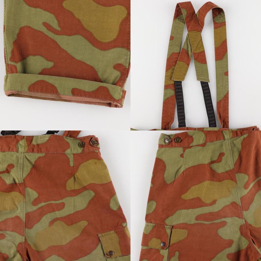 古着 60年代 イタリア軍実品 迷彩柄 サンマルコカモ サスペンダー付