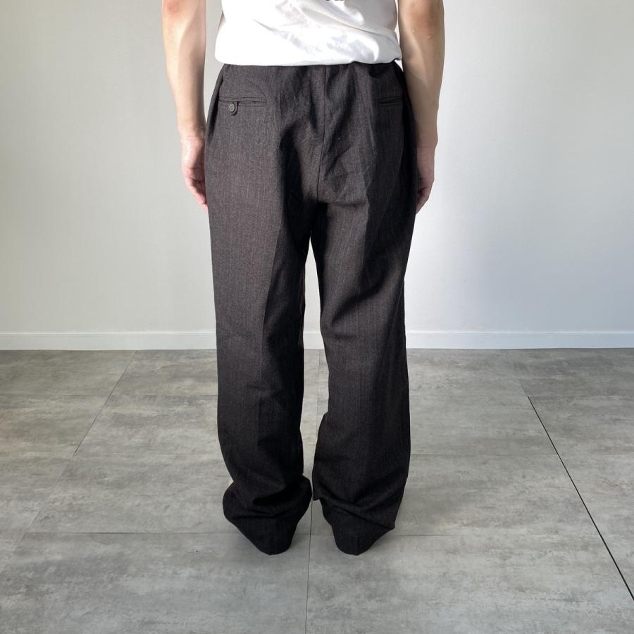 古着 ~80年代 UNKNOWN ストライプ柄 スラックスパンツ メンズw36相当