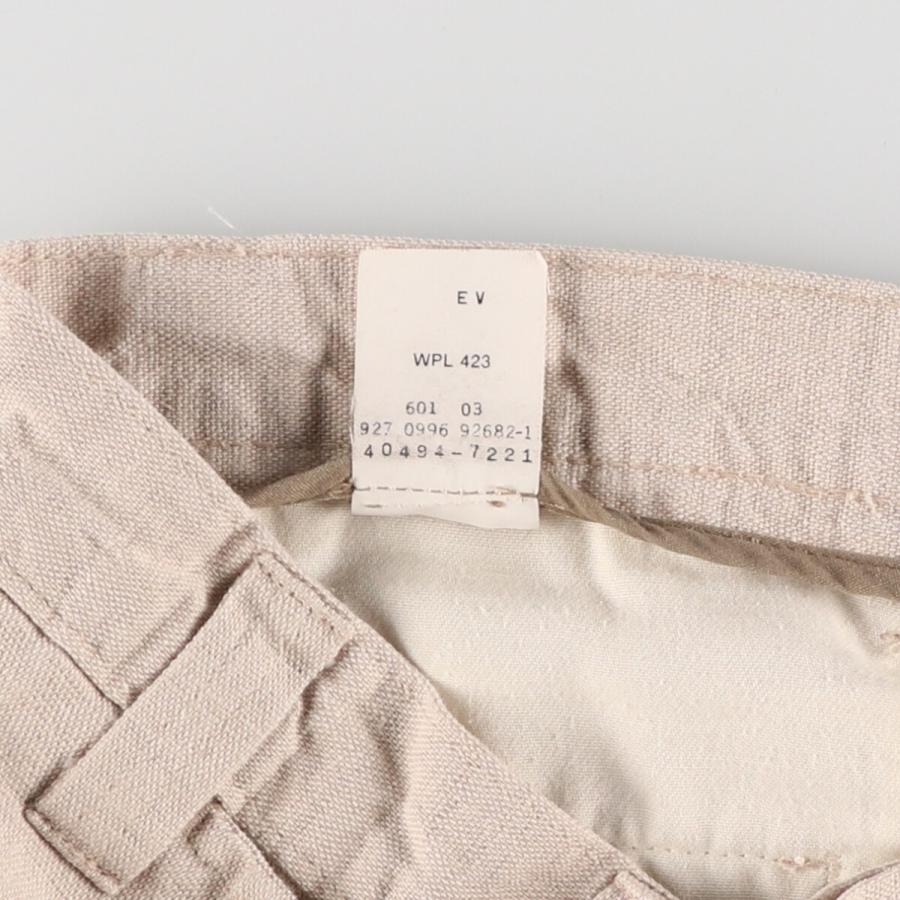 90s【DOCKERS】リネン　ツータック　スラックス 90s DOCKERSドッカーズ ツータック スラックス コットン×リネン