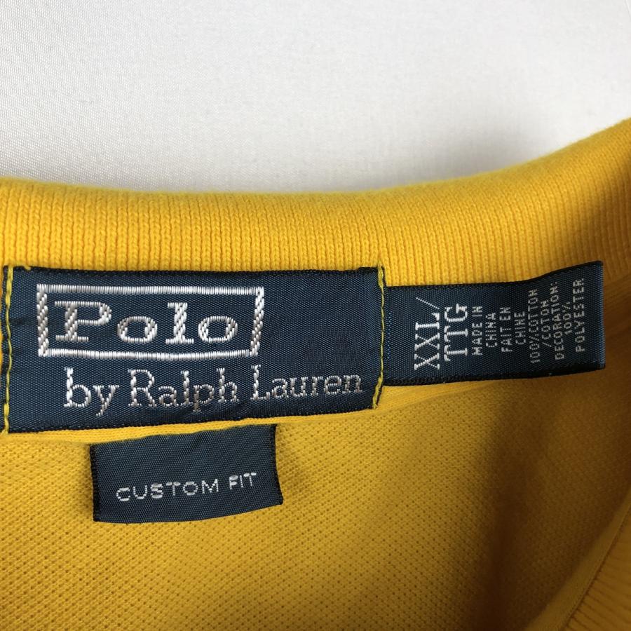 古着 ラルフローレン Ralph Lauren POLO by CUSTOM FIT 国旗柄 ビッグ