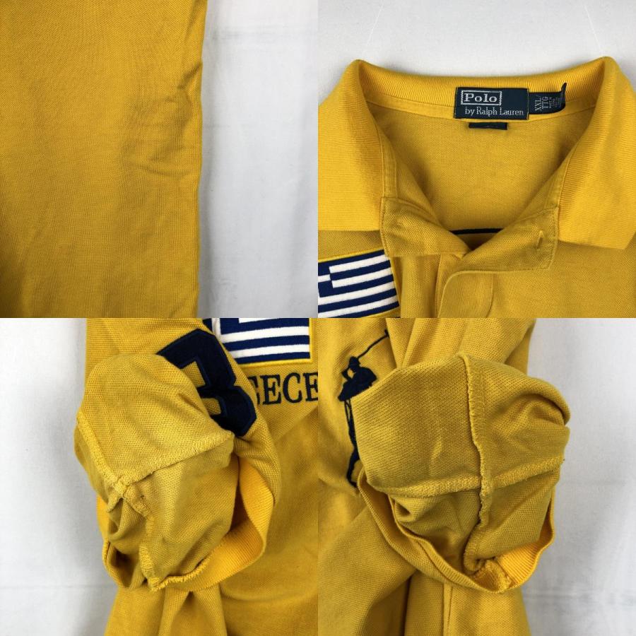 古着 ラルフローレン Ralph Lauren POLO by CUSTOM FIT 国旗柄 ビッグ