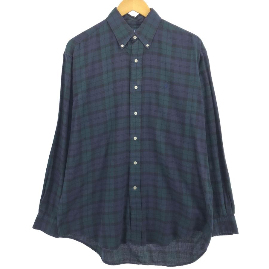 古着 ラルフローレン Ralph Lauren BLAIRE 長袖 ボタンダウン ライト