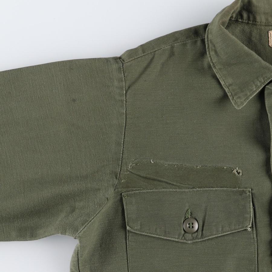 古着 70年代 米軍実品 プリズナーシャツ ミリタリーシャツ USA製 15 1