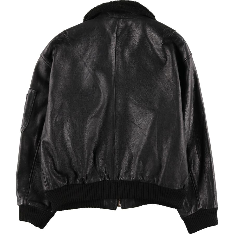 vera pelle G-1 レザーフライトジャケット イタリア製 古着 90年代 VERA PELLE G-1タイプ レザーフライトジャケット