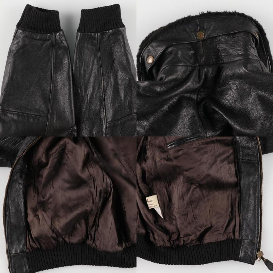 vera pelle G-1 レザーフライトジャケット イタリア製 古着 90年代 VERA PELLE G-1タイプ レザーフライトジャケット