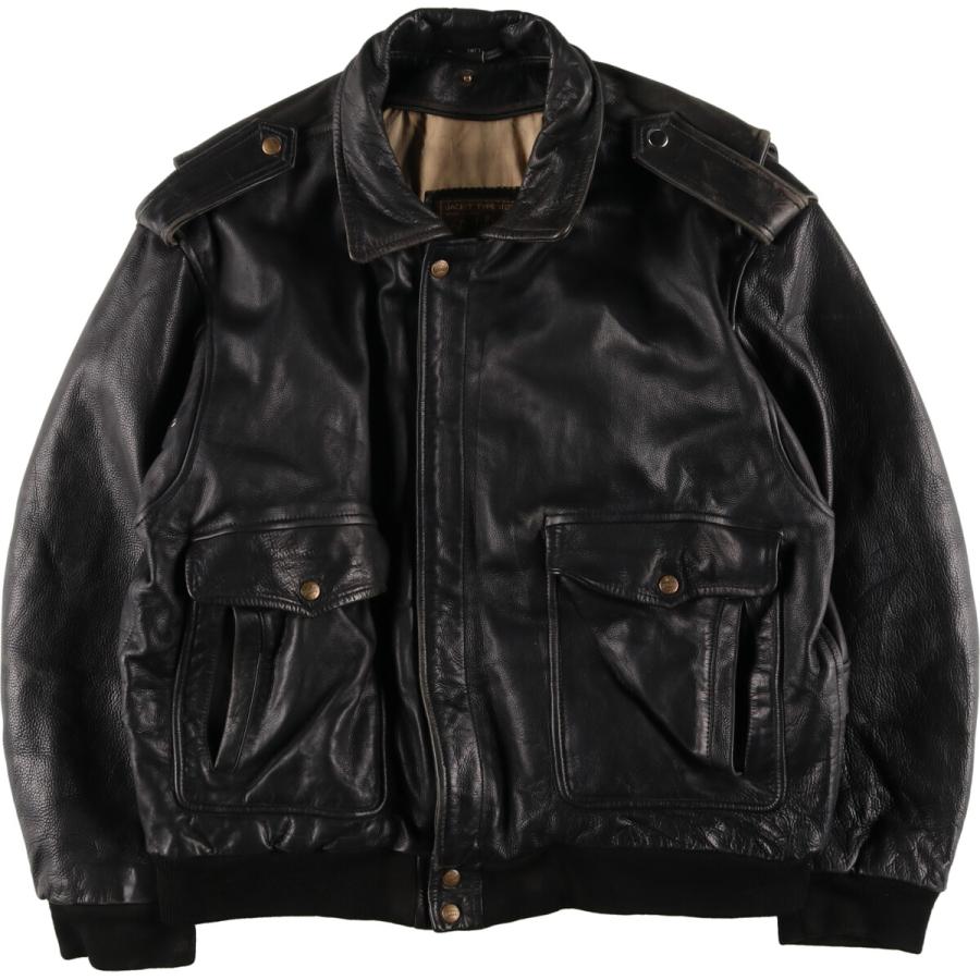 RED SKINS レザージャケット　TYPE B32 古着 RED SKINS B-32タイプ レザーフライトジャケット メンズXL