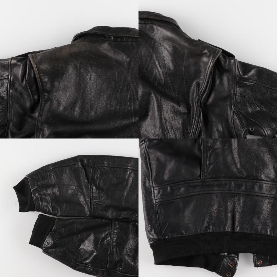 RED SKINS レザージャケット　TYPE B32 古着 RED SKINS B-32タイプ レザーフライトジャケット メンズXL