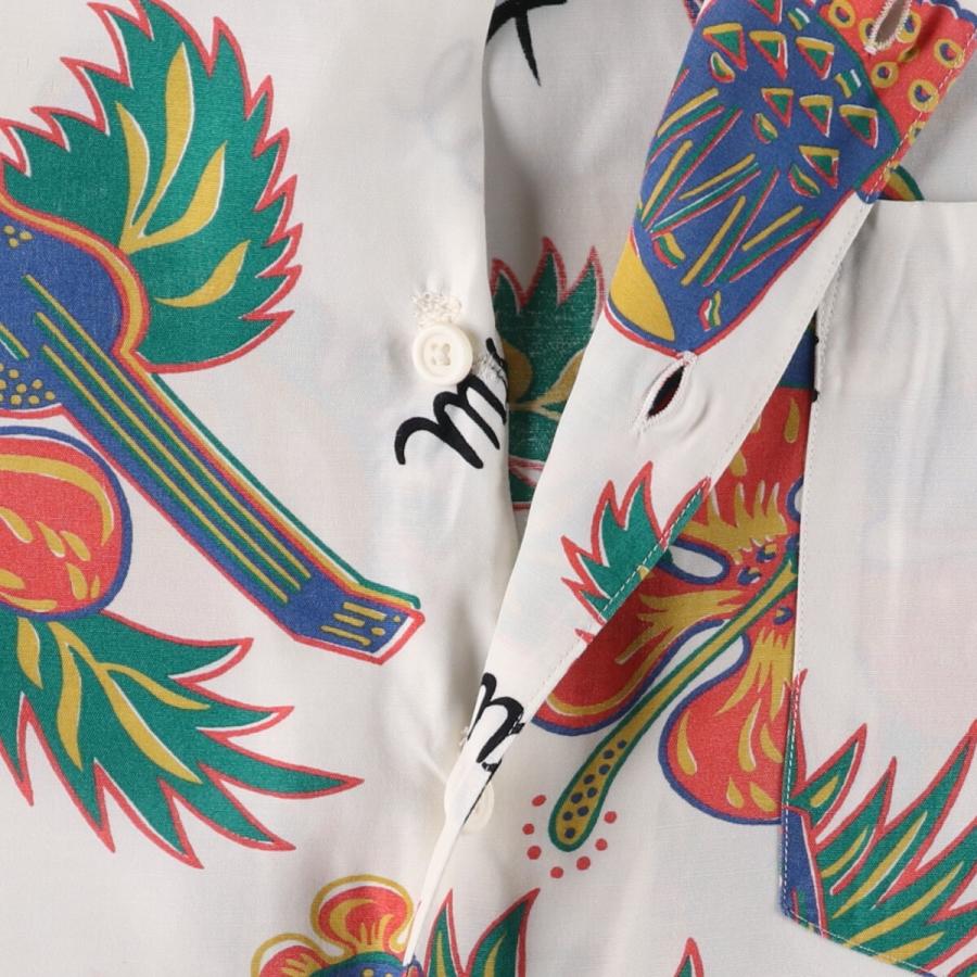 BANANA REPUBLIC 古着 80年代 バナナリパブリック 総柄 オープンカラー 