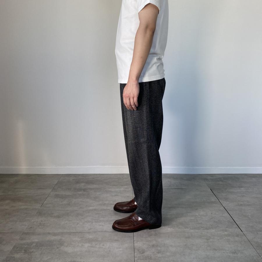 古着 60年代 BRUMMELL カラーネップ ストライプ柄 ツータック