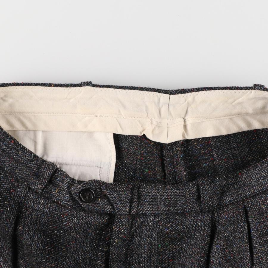 古着 60年代 BRUMMELL カラーネップ ストライプ柄 ツータック