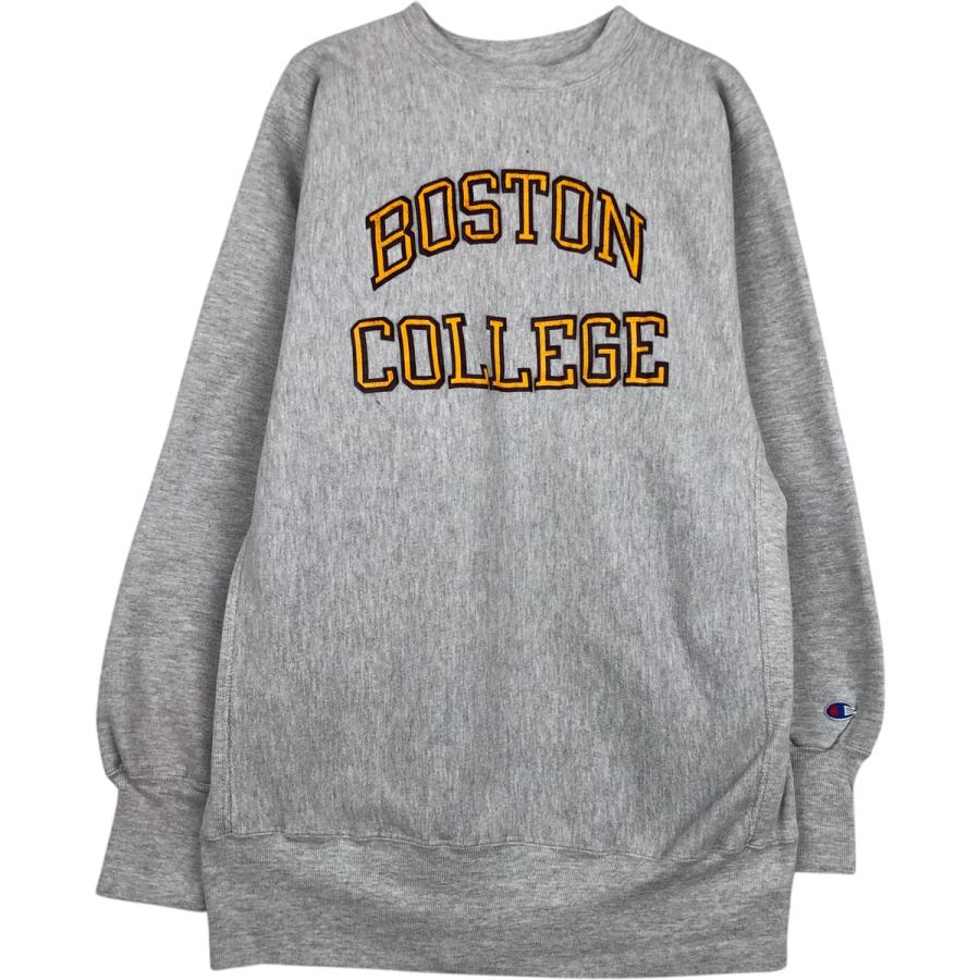 古着 90年代 チャンピオン Champion REVERSE WEAVE リバースウィーブ 刺繍タグ BOSTON ボストン大学 カレッジスウェットシャツ トレーナー USA製 メンズXXL相当 ヴィンテージ/eaa477385 Champion（チャンピオン） 古着 90年代 リバースウィーブ 刺繍タグ