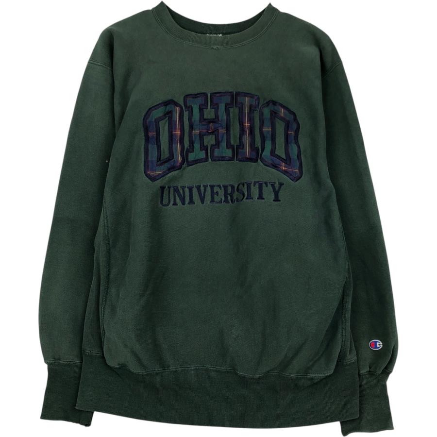古着 90年代 チャンピオン Champion REVERSE WEAVE リバースウィーブ 刺繍タグ OHIO オハイオ大学 カレッジスウェットシャツ トレーナー USA製 メンズXL相当 ヴィンテージ/eaa477392 Champion（チャンピオン） 古着 90年代 リバースウィーブ 刺繍タグ
